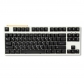 Brief Black Martian 104+26 Full PBT Dye Sublimation Keycaps Set for Cherry MX Mechanical Gaming Keyboard 64/87/104